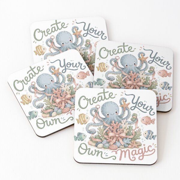Item preview, Coral Crafter - Cute Octopus Nursery designed and sold by bapupa.