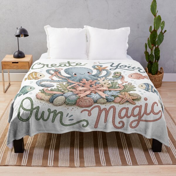 Item preview, Coral Crafter - Cute Octopus Nursery designed and sold by bapupa.