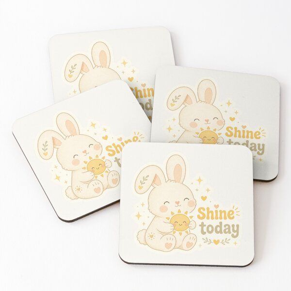 Item preview, Sunshine Bunny – Shine Today Motivational Sticker designed and sold by Cerys-GS.