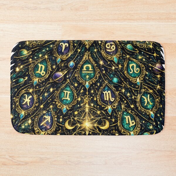 Item preview, Zodiac Peacock Galaxy | Celestial Astrology Bird | Mystical Cosmic Feather Art designed and sold by irfanshikh.