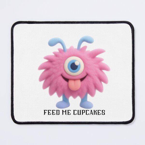 Item preview, Feed Me Cupcakes Cute Pink Monster designed and sold by Alexacarmen.
