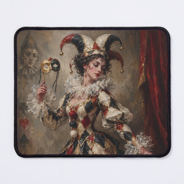 Item preview, Elegant Female Harlequin painting. designed and sold by GalleryKauffeld.