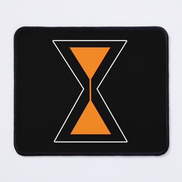 Item preview, Minimalist Geometric Hourglass Orange Black Time Sand Timer Vector Art designed and sold by artistomake.