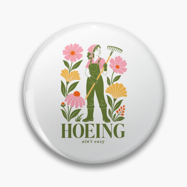 Item preview, Hoeing Ain't Easy Organic Gardening Plants designed and sold by LuminOrb.