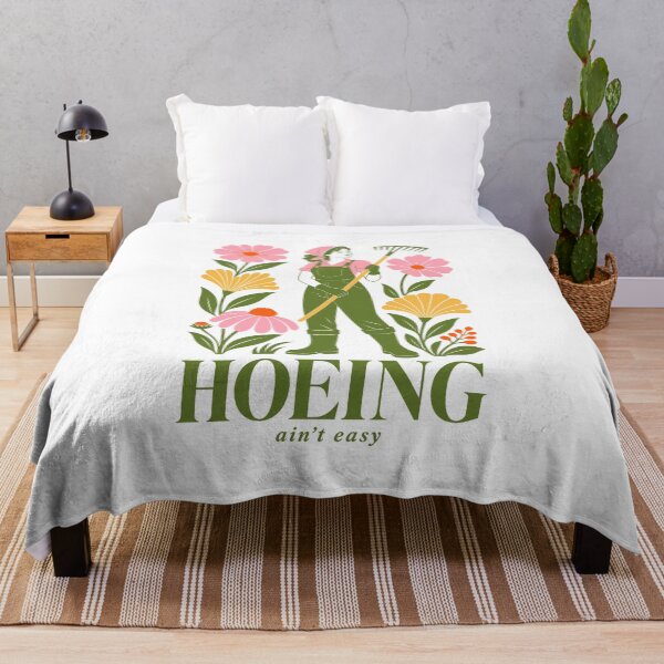 Item preview, Hoeing Ain't Easy Organic Gardening Plants designed and sold by LuminOrb.