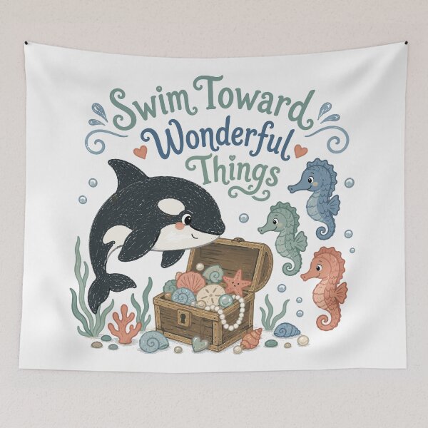 Item preview, Ocean Dreamer - Cute Orca Nursery designed and sold by bapupa.