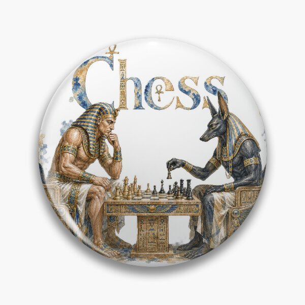 Item preview, Ancient Egypt Chess Art Poster | Pharaoh Chess Wall Art | designed and sold by Mnrrstudio.