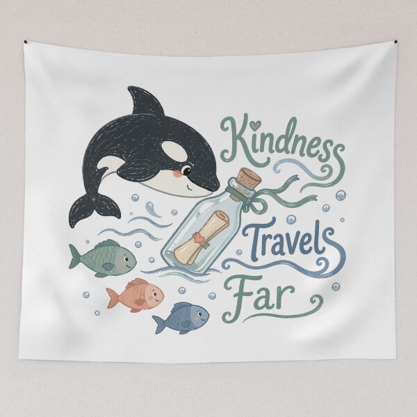Item preview, Sea Companion - Cute Orca Nursery designed and sold by bapupa.