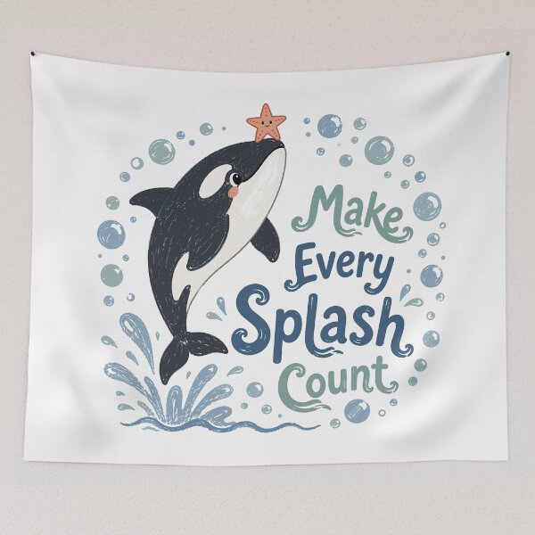 Item preview, Wave Rider - Cute Orca Nursery designed and sold by bapupa.