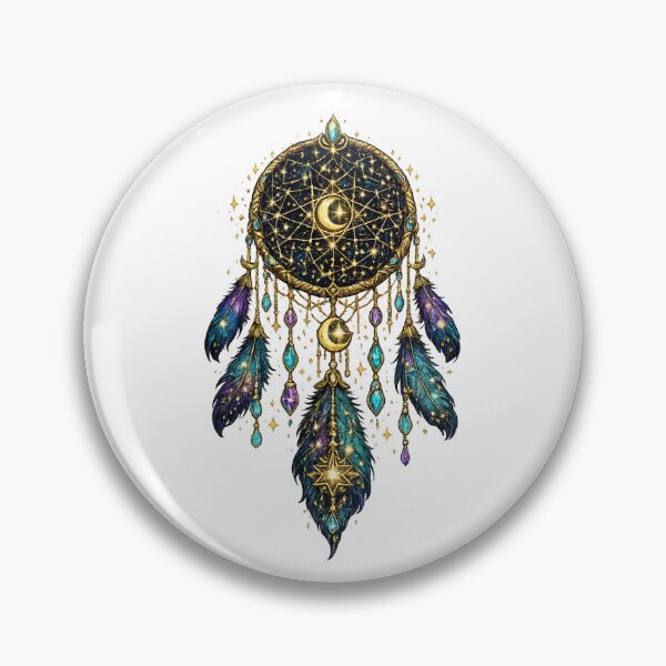 Item preview, Celestial Moon Dreamcatcher | Mystical Astrology Decor | Cosmic Boho Spiritual Art designed and sold by irfanshikh.