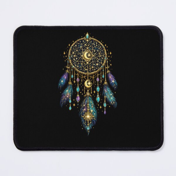 Item preview, Celestial Moon Dreamcatcher | Mystical Astrology Decor | Cosmic Boho Spiritual Art designed and sold by irfanshikh.