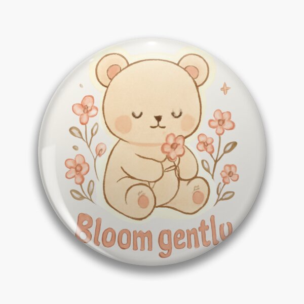 Item preview, Blooming Bear – Bloom Gently Motivational Sticker designed and sold by Cerys-GS.