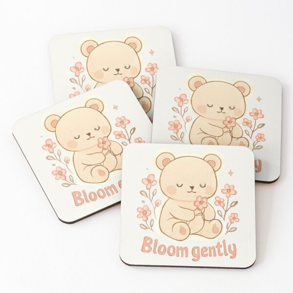 Item preview, Blooming Bear – Bloom Gently Motivational Sticker designed and sold by Cerys-GS.