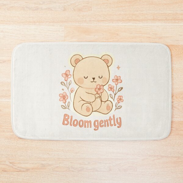 Item preview, Blooming Bear – Bloom Gently Motivational Sticker designed and sold by Cerys-GS.