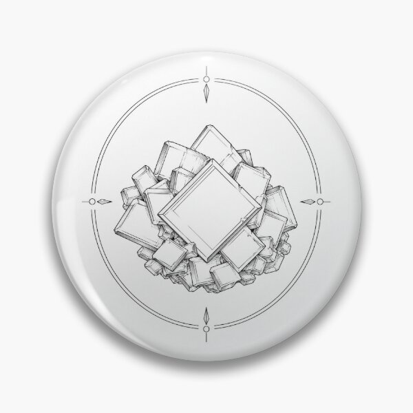 Item preview, Wulfenite Emblem | Minimal Nordic Mineral Illustration designed and sold by Norvian.