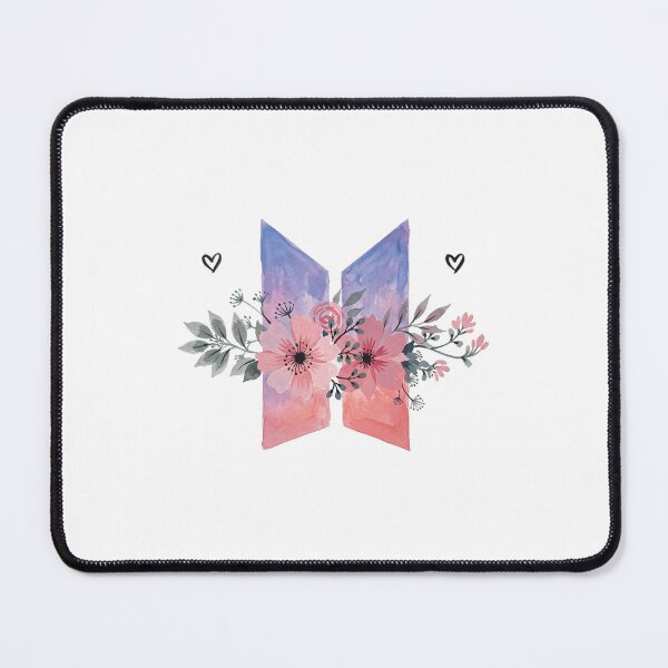 Item preview, BTS Bangtan Boys ARMY Pastel Flower Logo Art Work designed and sold by imsoyoon.