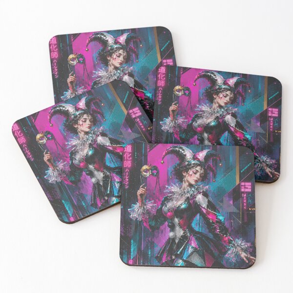Item preview, Neon Harlequin painting. designed and sold by GalleryKauffeld.