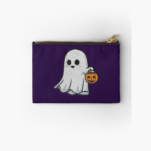 Item preview, Kawaii Ghost Trick or Treat Embroidery Patch Sticker designed and sold by · GAMING SOUL ·.