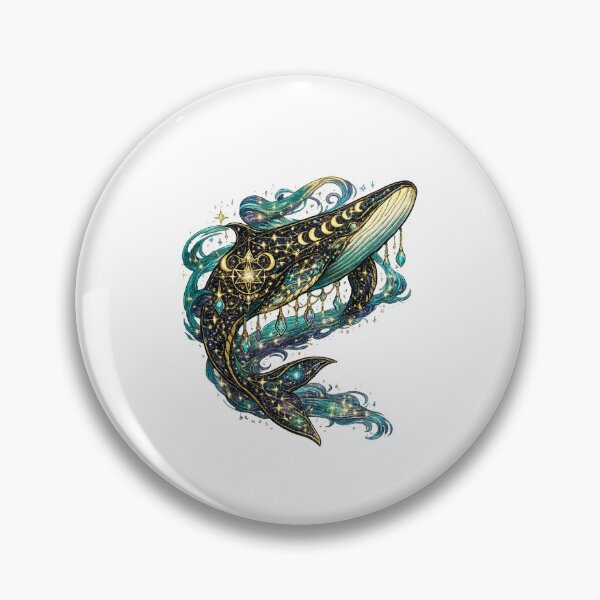 Item preview, Cosmic Mystic Whale | Celestial Ocean Fantasy | Moon Phase Astrology Art designed and sold by irfanshikh.