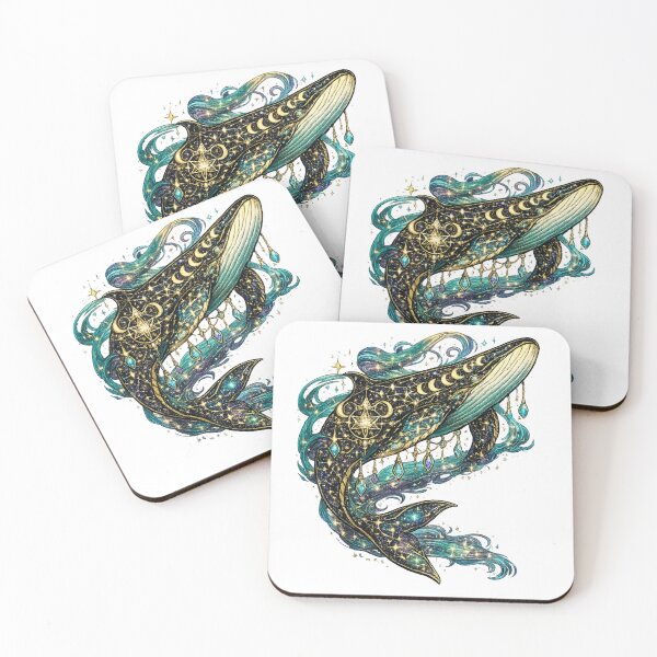 Item preview, Cosmic Mystic Whale | Celestial Ocean Fantasy | Moon Phase Astrology Art designed and sold by irfanshikh.