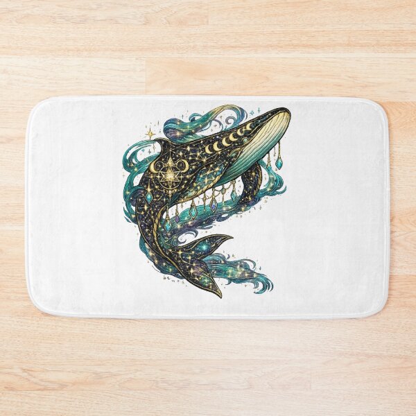 Item preview, Cosmic Mystic Whale | Celestial Ocean Fantasy | Moon Phase Astrology Art designed and sold by irfanshikh.