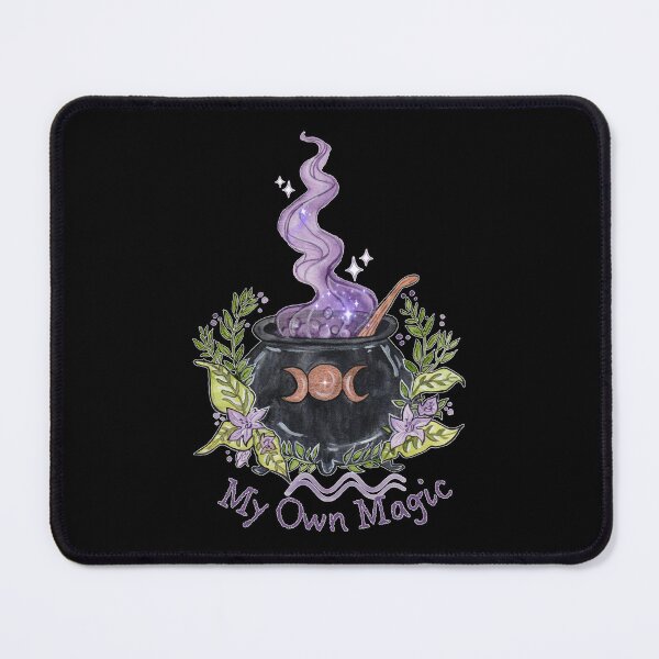 Item preview, My Own Magic Cauldron Triple Moon Potion Witchy Botanical Art designed and sold by esmavart.