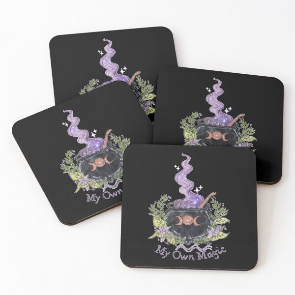 Item preview, My Own Magic Cauldron Triple Moon Potion Witchy Botanical Art designed and sold by esmavart.