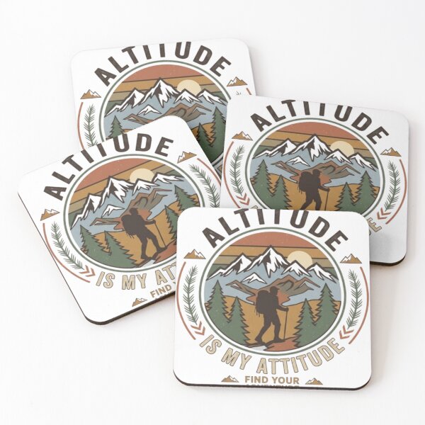 Item preview, Altitude Is My Attitude Vintage Hiking Mountain Adventure Design designed and sold by Salma.Store.