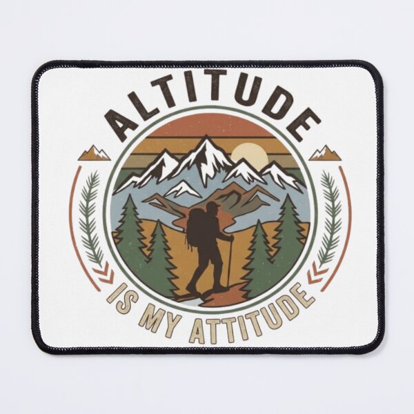 Item preview, Altitude Is My Attitude Vintage Hiking Mountain Adventure Design designed and sold by Salma.Store.