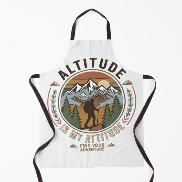 Item preview, Altitude Is My Attitude Vintage Hiking Mountain Adventure Design designed and sold by Salma.Store.