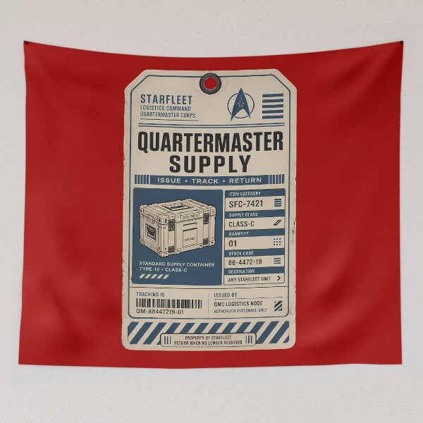 Item preview, Starfleet Quartermaster Supply Tag designed and sold by agearb.