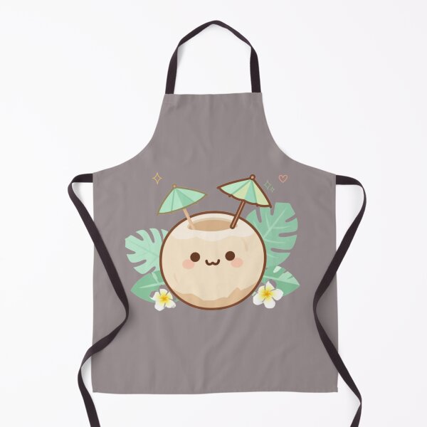 Item preview, Smiling Coconut Drink – Tropical Kawaii Delight Thai Minimal Design designed and sold by CosmicQuietStudio.