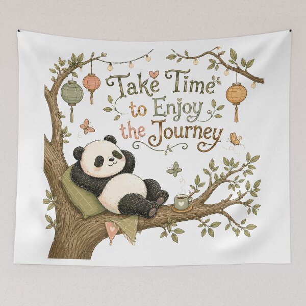 Item preview, Dreamy Climber - Cute Panda Nursery designed and sold by bapupa.