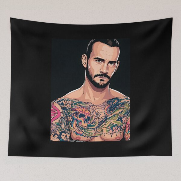Item preview, Cm punk vector art designed and sold by Rusdiii.