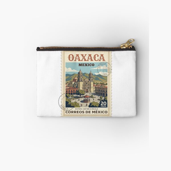 Item preview, Vintage Oaxaca Mexico Zocalo Travel Stamp designed and sold by k3rstman1.