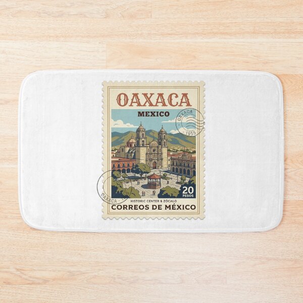 Item preview, Vintage Oaxaca Mexico Zocalo Travel Stamp designed and sold by k3rstman1.