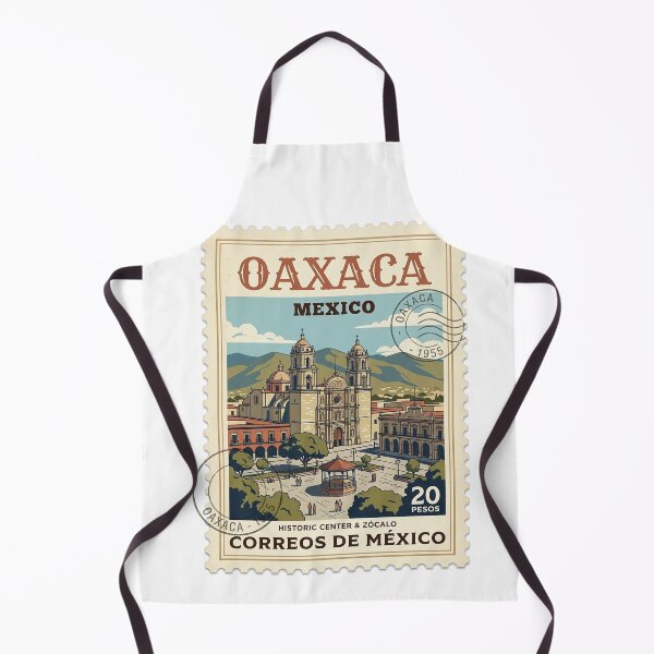Item preview, Vintage Oaxaca Mexico Zocalo Travel Stamp designed and sold by k3rstman1.
