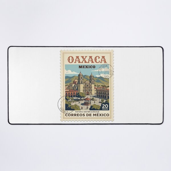 Item preview, Vintage Oaxaca Mexico Zocalo Travel Stamp designed and sold by k3rstman1.