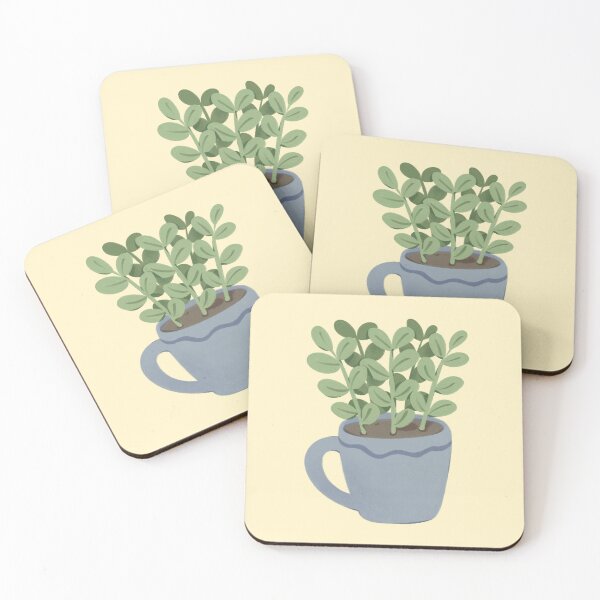 Item preview, Cozy Minimal Potted Plant in Mug Illustration designed and sold by Varo-DY.