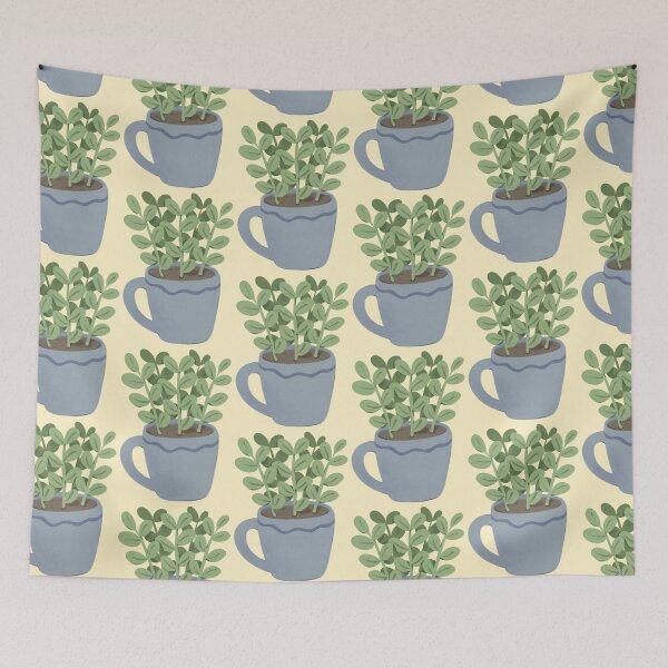 Item preview, Cozy Minimal Potted Plant in Mug Illustration designed and sold by Varo-DY.