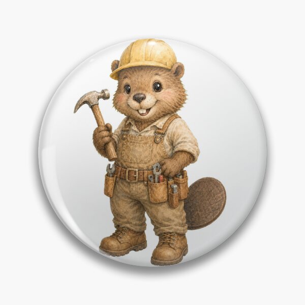 Item preview, Busy Beaver Construction Worker designed and sold by photoparadise22.