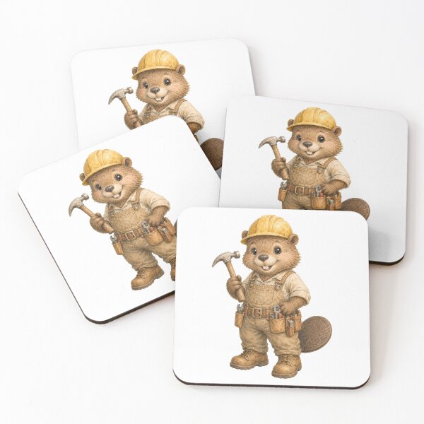 Item preview, Busy Beaver Construction Worker designed and sold by photoparadise22.