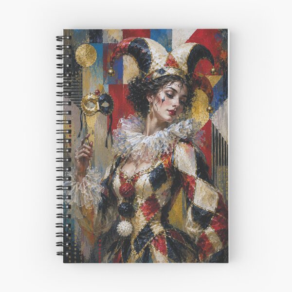 Item preview, An elegant female Harlequin painting. designed and sold by GalleryKauffeld.