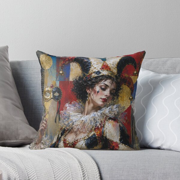 Item preview, An elegant female Harlequin painting. designed and sold by GalleryKauffeld.
