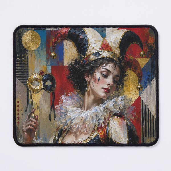 Item preview, An elegant female Harlequin painting. designed and sold by GalleryKauffeld.