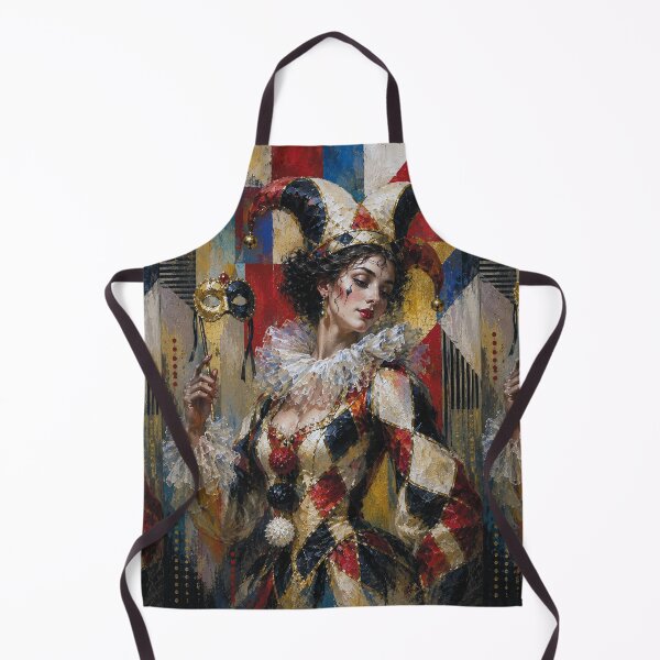 Item preview, An elegant female Harlequin painting. designed and sold by GalleryKauffeld.
