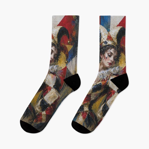 Item preview, An elegant female Harlequin painting. designed and sold by GalleryKauffeld.