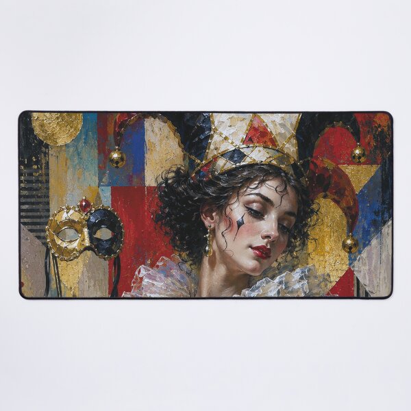 Item preview, An elegant female Harlequin painting. designed and sold by GalleryKauffeld.