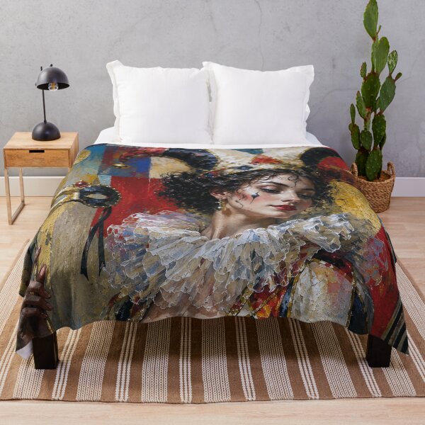 Item preview, An elegant female Harlequin painting. designed and sold by GalleryKauffeld.