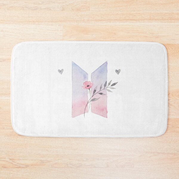 Item preview, BTS Bangtan Boys ARMY Pastel Flower Logo Art Work designed and sold by imsoyoon.